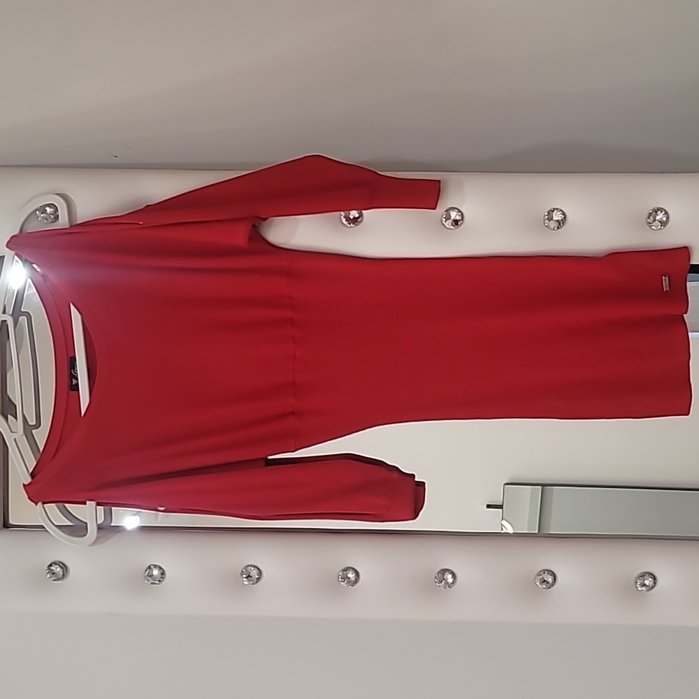 Red guess dress